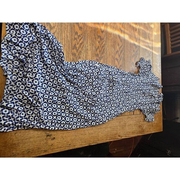 Boden Corrine Midi Blue Floral Tea Dress Sz 4R - Picture 5 of 5